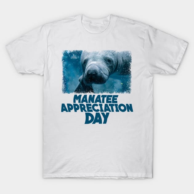 27th March - Manatee Appreciation Day T-Shirt by fistfulofwisdom